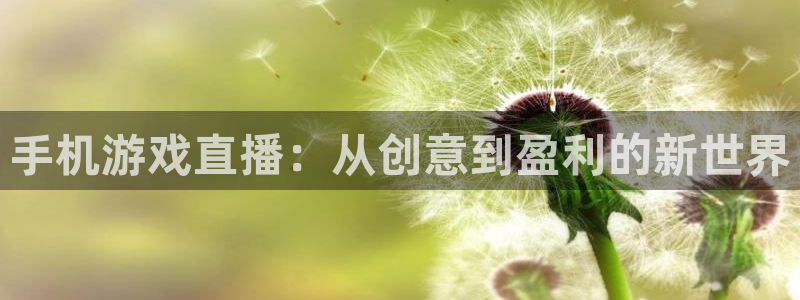欧博娱乐登陆测速：手机游戏直播：从创意到盈利的新世界